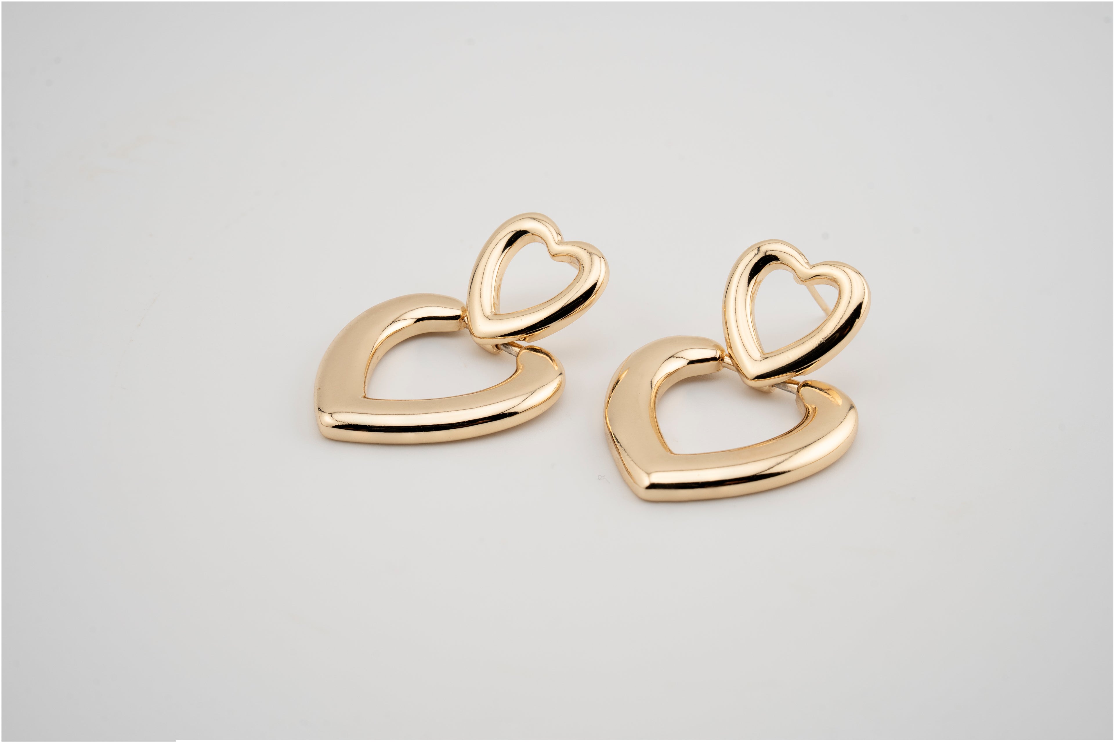 Aretes dorados en goldfilled